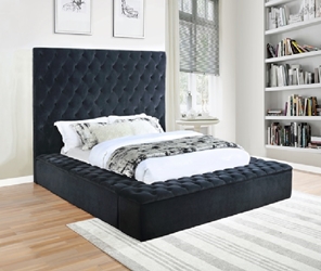 Elegante King Storage Bedframe- Black 