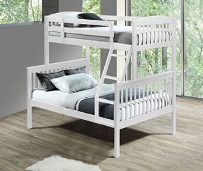 Leila Twin/Full Bunkbed-Whitw  