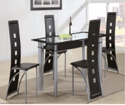 F2212 5-PC Dining Set (table + 4 chairs) 