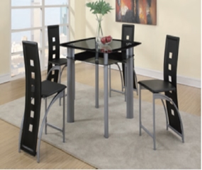 F2224 5-PC Dining Set (table + 4 chairs) 
