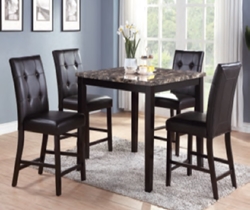 F2339 5-PC Dining Set (table counter height + 4 chairs)  