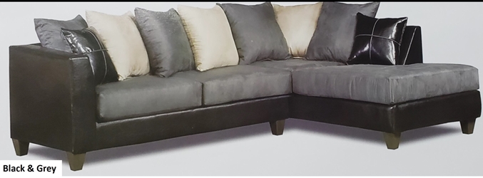 Sectional Grey/Black 