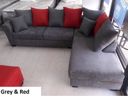 Grey & Red- Sectional 