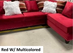 2018 Sectional: Red w/multicolor 