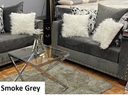 Sofa and Loveseat: Smoke Grey  