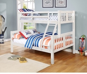 Ashmore Twin/Full Bunkbed-White 